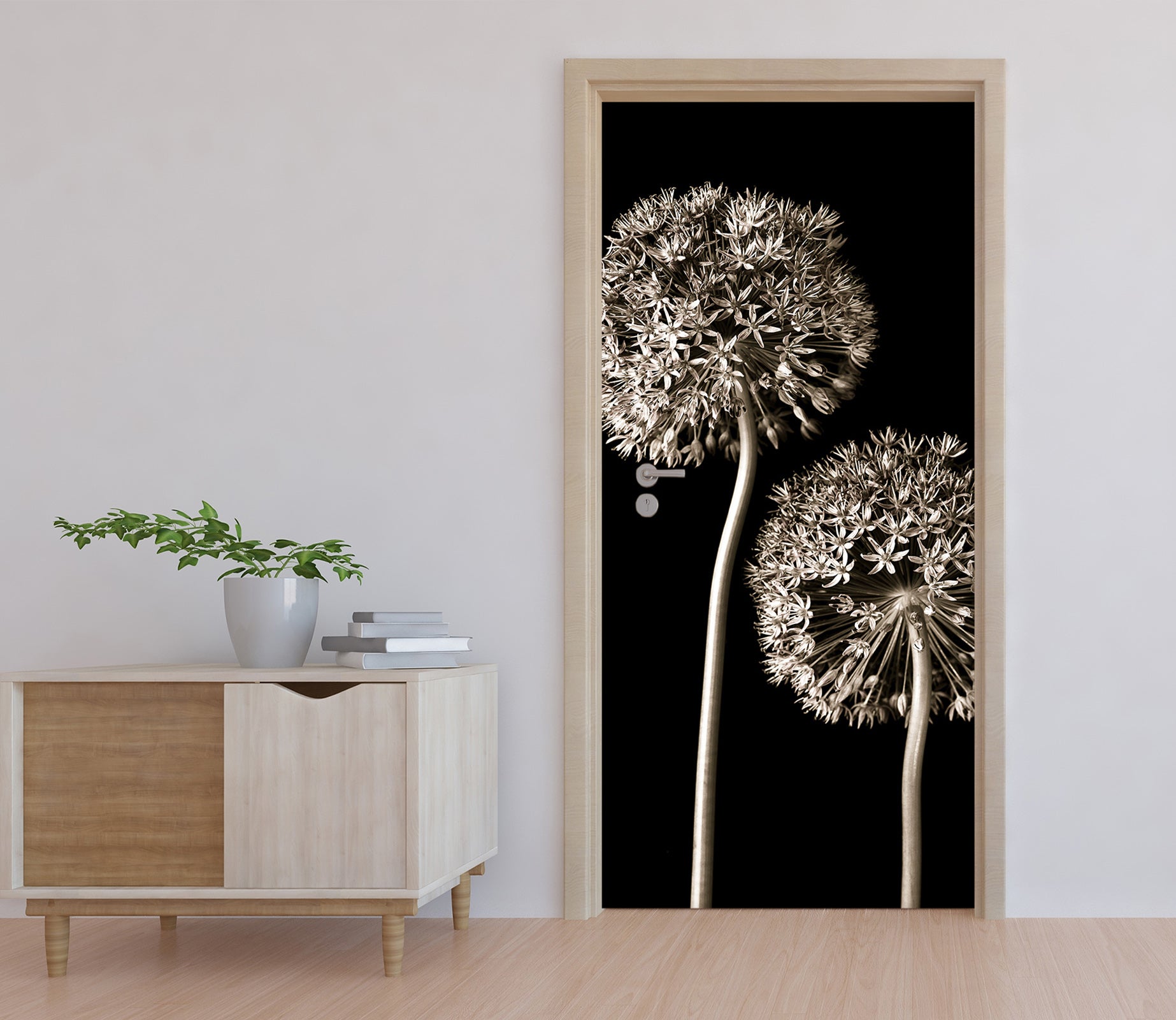 3D Simple Dandelion 5014 Assaf Frank Door Mural