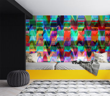 3D Color Wave Pattern 70117 Shandra Smith Wall Mural Wall Murals