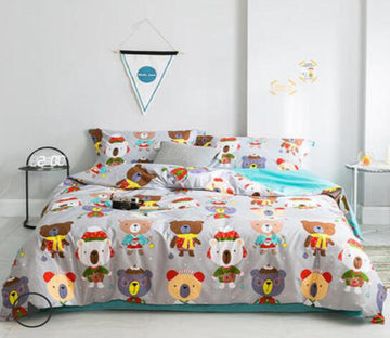 3D Bear Koala 14088 Bed Pillowcases Quilt