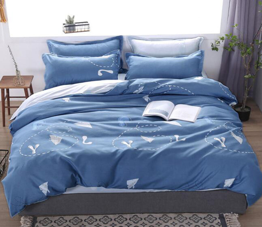 3D Paper Airplane 13088 Bed Pillowcases Quilt