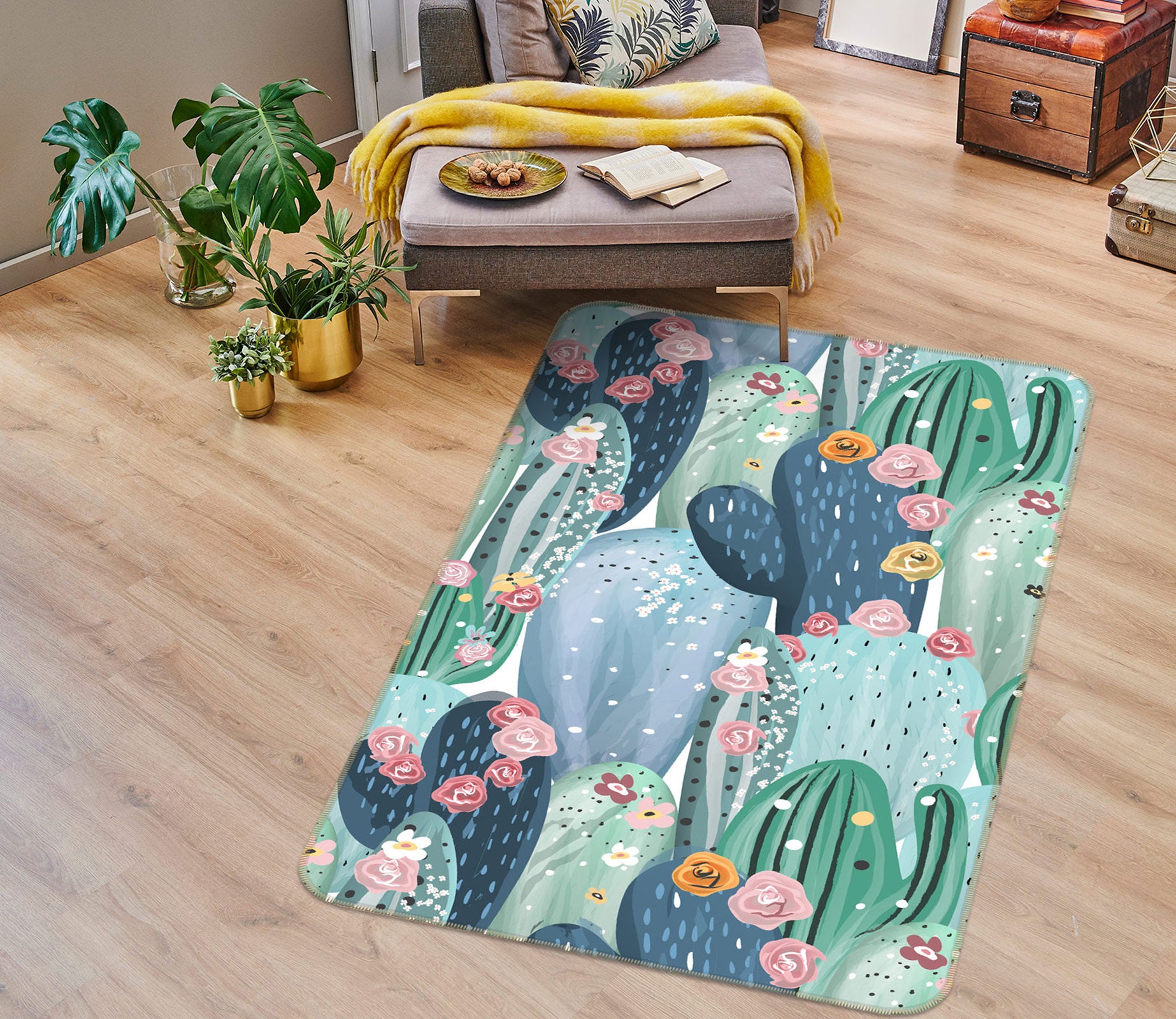 3D Cactus 37137 Non Slip Rug Mat