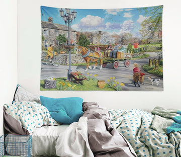 3D Carriage Grass 11278 Trevor Mitchell Tapestry Hanging Cloth Hang