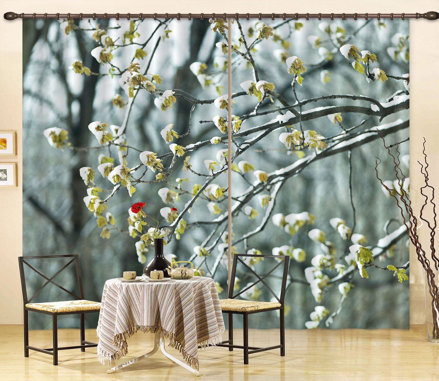 3D Spring Bud 204 Assaf Frank Curtain Curtains Drapes Curtains AJ Creativity Home 