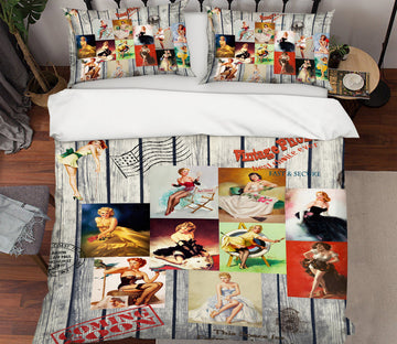 3D Poster 12070 Bed Pillowcases Quilt