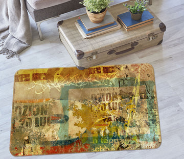 3D Letter Pattern 35221 Non Slip Rug Mat