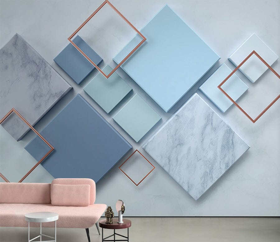 3D Colored Square WG022 Wall Murals Wallpaper AJ Wallpaper 2 