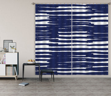 3D Dark Blue Line Pattern 111117 Kashmira Jayaprakash Curtain Curtains Drapes