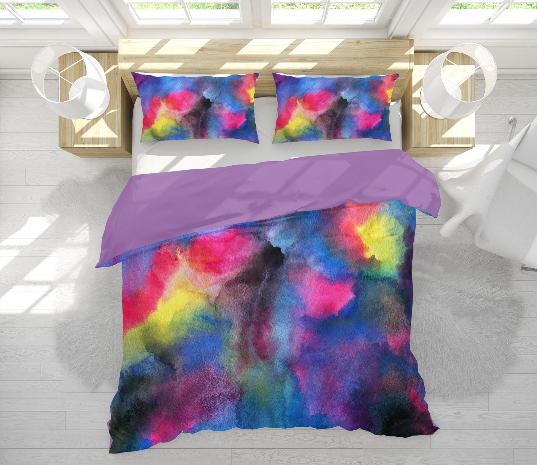 3D Colorful 15209 Bed Pillowcases Quilt