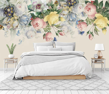 3D Vine Flower Blooming 510 Wallpaper AJ Wallpaper 2 