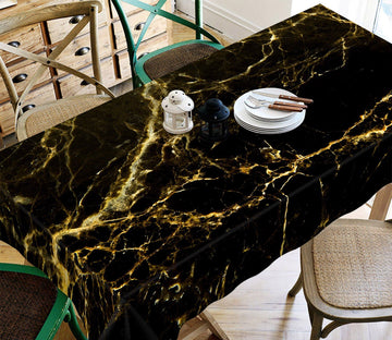 3D Black Bottom Gold Line 43 Tablecloths Wallpaper AJ Wallpaper 