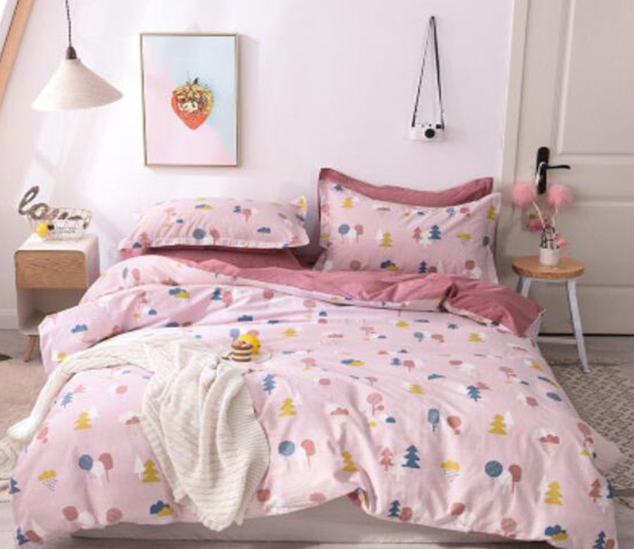 3D Colored Tree 30185 Bed Pillowcases Quilt