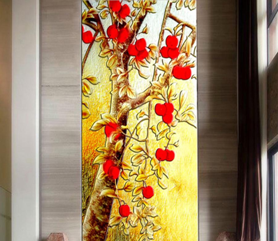 3D Red Plum 625 Wall Murals Wallpaper AJ Wallpaper 2 