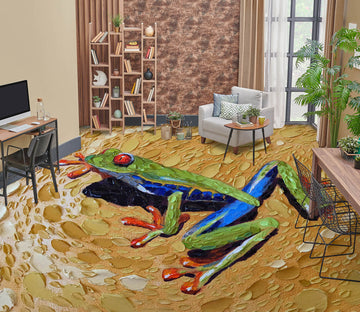 3D Frog 102178 Dena Tollefson Floor Mural