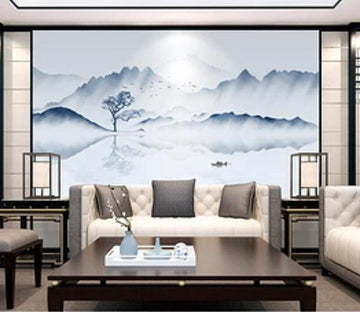 3D Misty Valley 371 Wall Murals Wallpaper AJ Wallpaper 2 