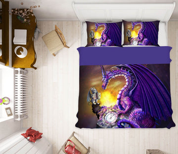 3D Sun Dragon 125 Rose Catherine Khan Bedding Bed Pillowcases Quilt Quiet Covers AJ Creativity Home 