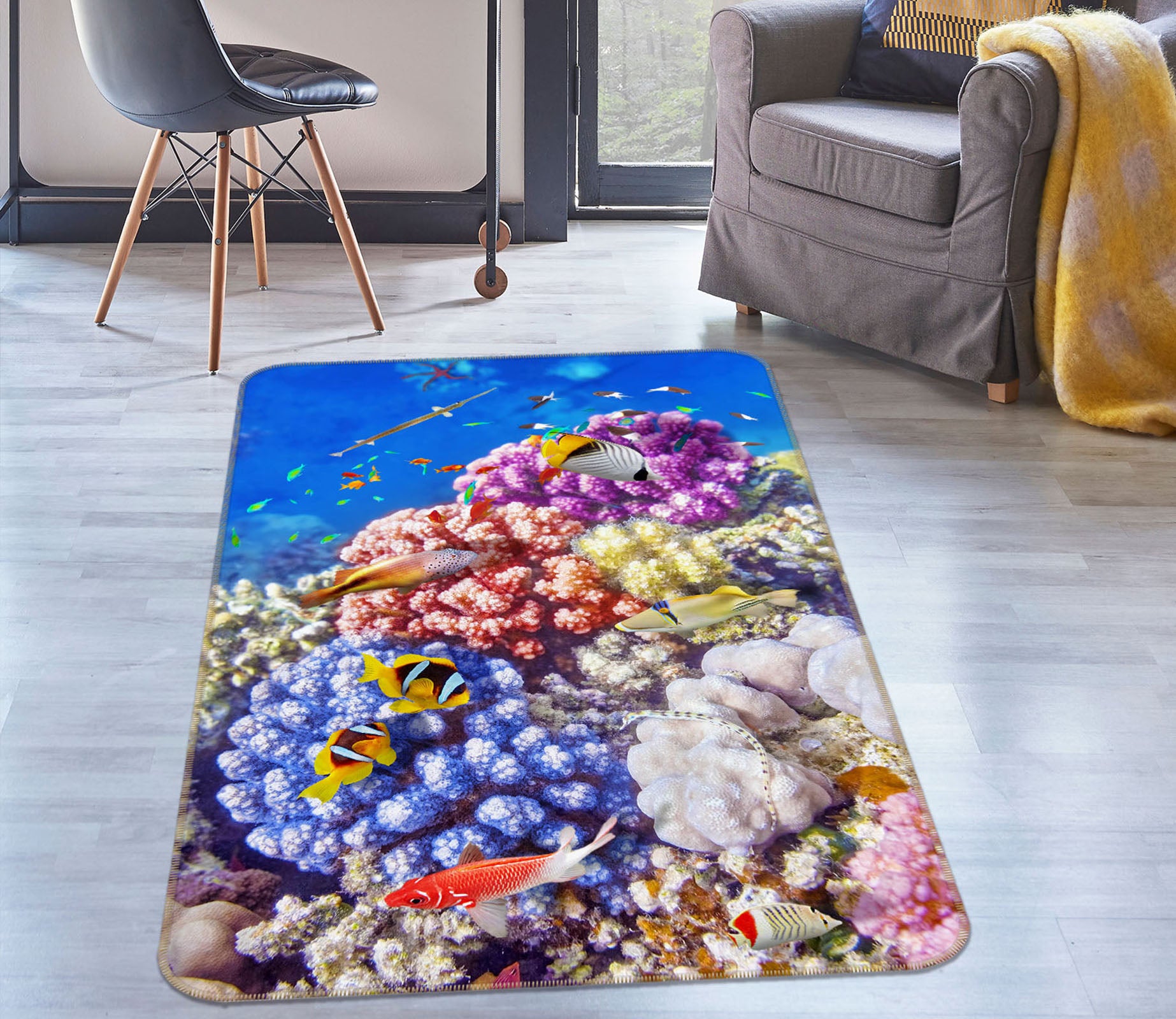 3D Coral 26130 Non Slip Rug Mat