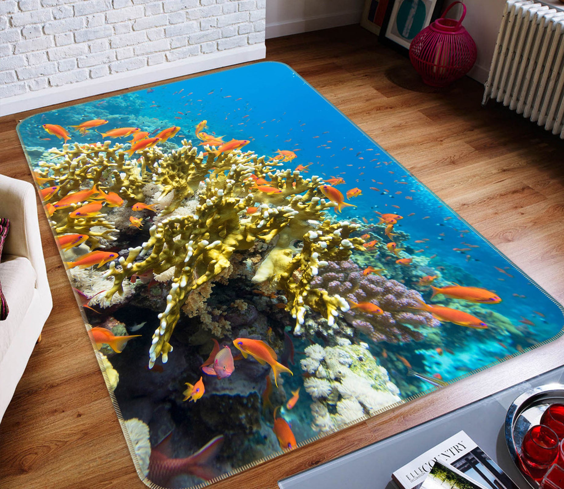 3D Coral Fish 26201 Non Slip Rug Mat
