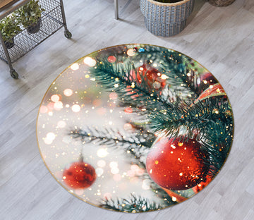 3D Branches 75095 Round Non Slip Rug Mat