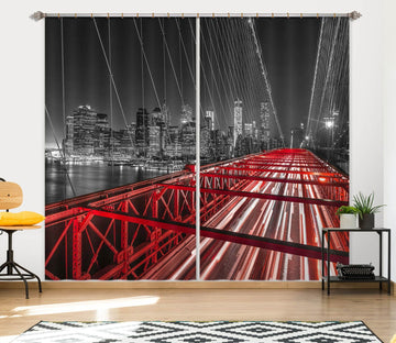 3D Steel Bridge 219 Assaf Frank Curtain Curtains Drapes Curtains AJ Creativity Home 