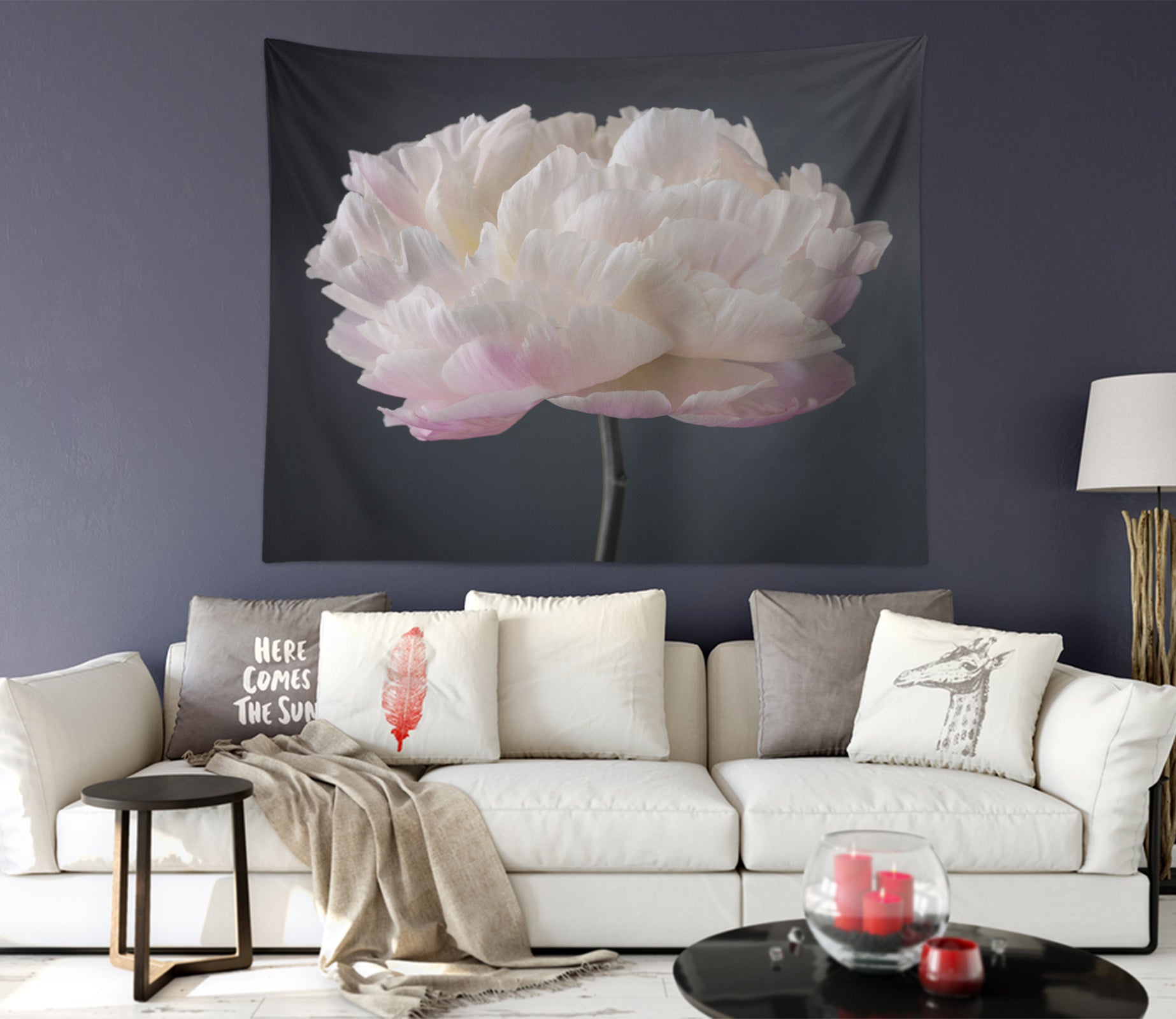 3D Flowers 112178 Assaf Frank Tapestry Hanging Cloth Hang