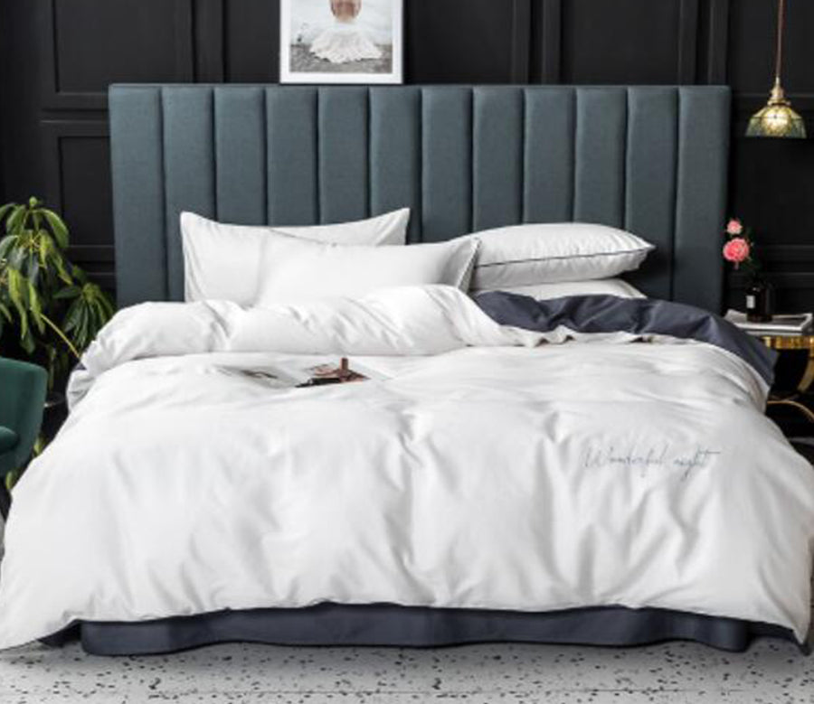 3D Pure White 15212 Bed Pillowcases Quilt