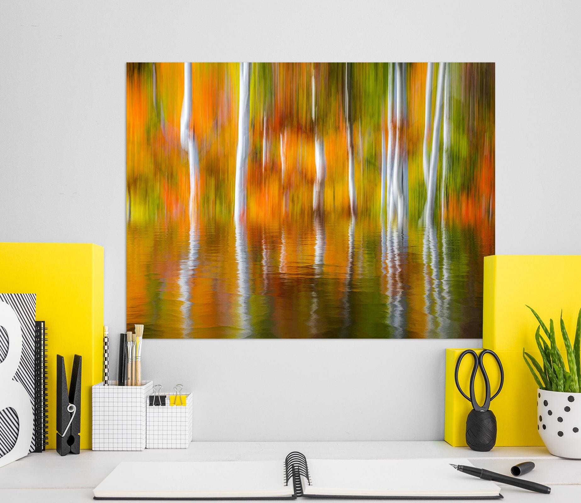 3D Orange Reflection 190 Marco Carmassi Wall Sticker Wallpaper AJ Wallpaper 2 
