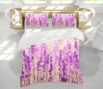 3D Purple Flower 60253 Bed Pillowcases Quilt
