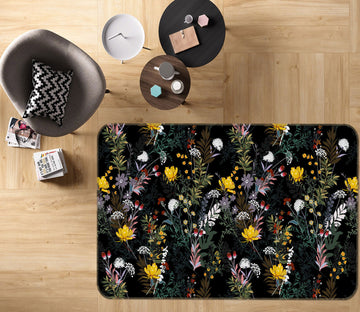 3D Flower Branch 77056 Non Slip Rug Mat