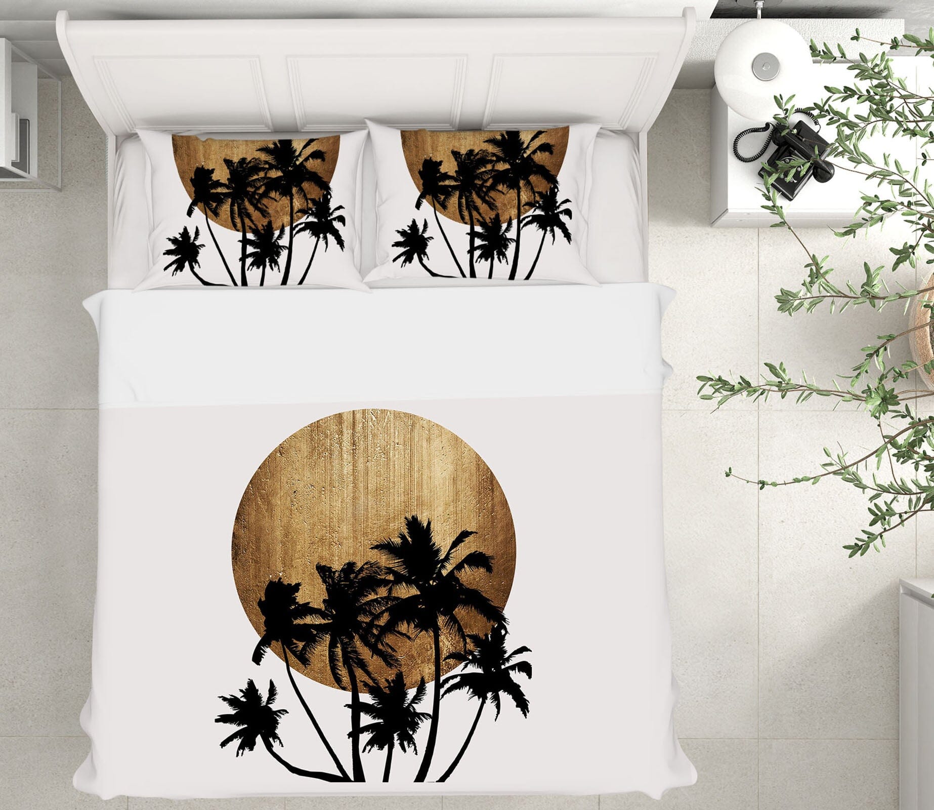 3D Coconut Tree 182 Boris Draschoff Bedding Bed Pillowcases Quilt Quiet Covers AJ Creativity Home 