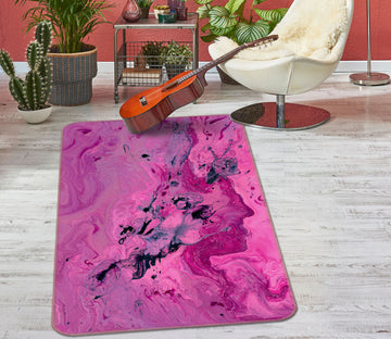 3D Fuchsia Pattern 28013 Non Slip Rug Mat