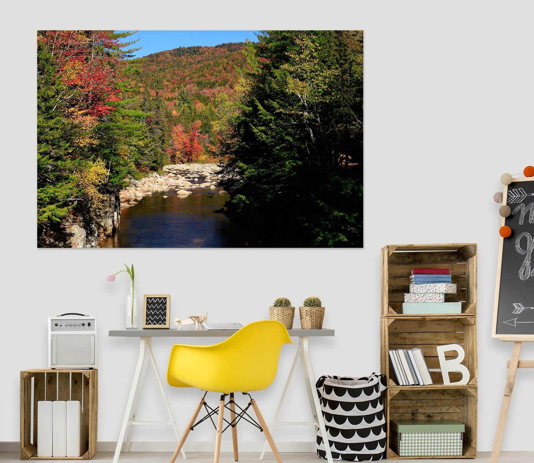 3D River Trees 61199 Kathy Barefield Wall Sticker