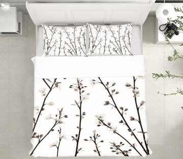 3D White Flower Branch 6903 Assaf Frank Bedding Bed Pillowcases Quilt Cover Duvet Cover