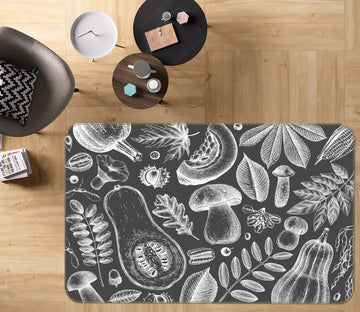 3D Vegetable Leaves 30158 Non Slip Rug Mat
