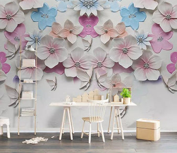 3D Flower Cluster 1273 Wall Murals Wallpaper AJ Wallpaper 2 