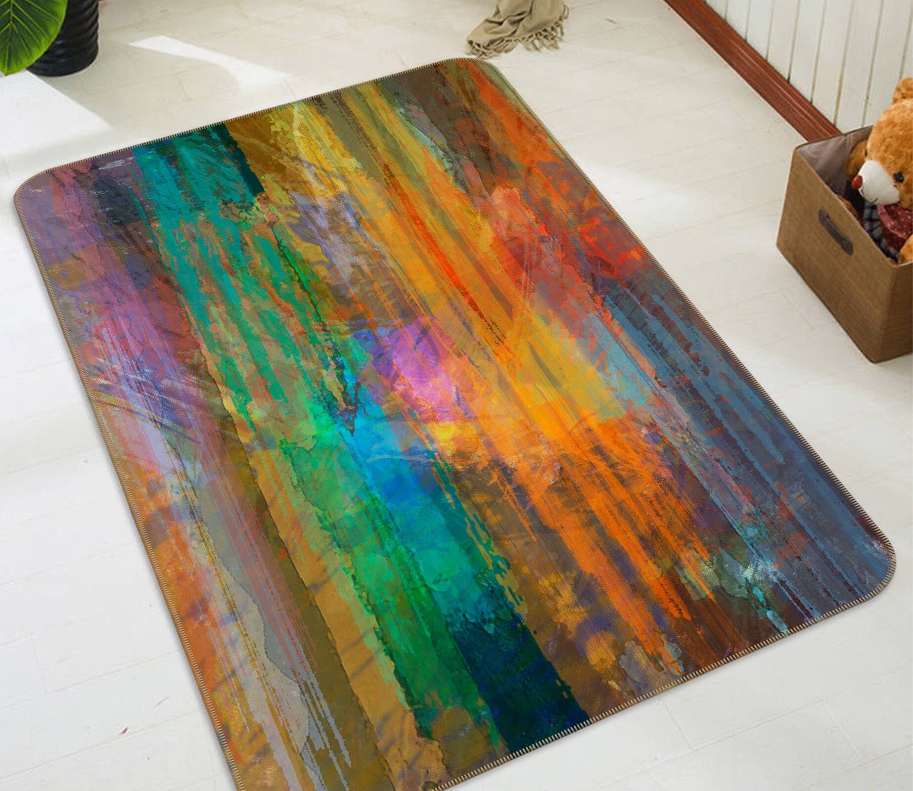 3D Sunset Sea 1032 Michael Tienhaara Rug Non Slip Rug Mat Mat AJ Creativity Home 