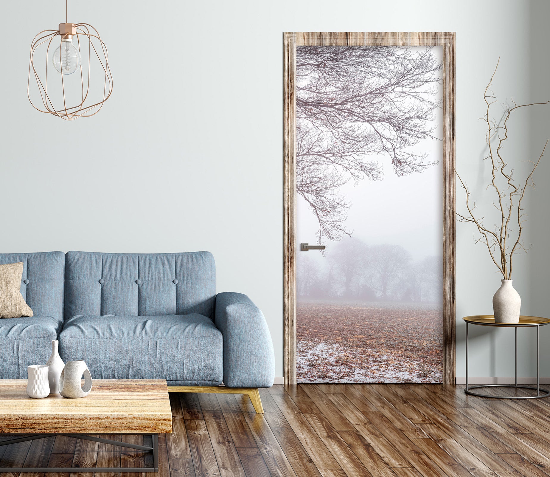 3D Yellow Grass 5130 Assaf Frank Door Mural