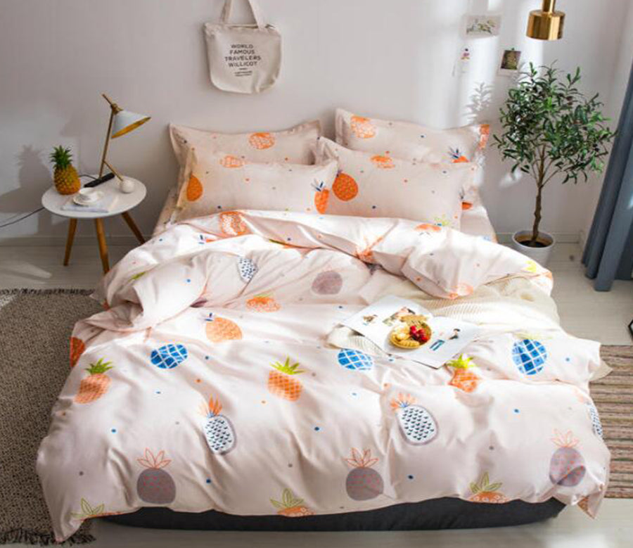 3D A Lot Of Pineapples 2021 Bed Pillowcases Quilt