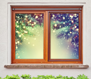 3D Branch Lights 43106 Christmas Window Film Print Sticker Cling Stained Glass Xmas