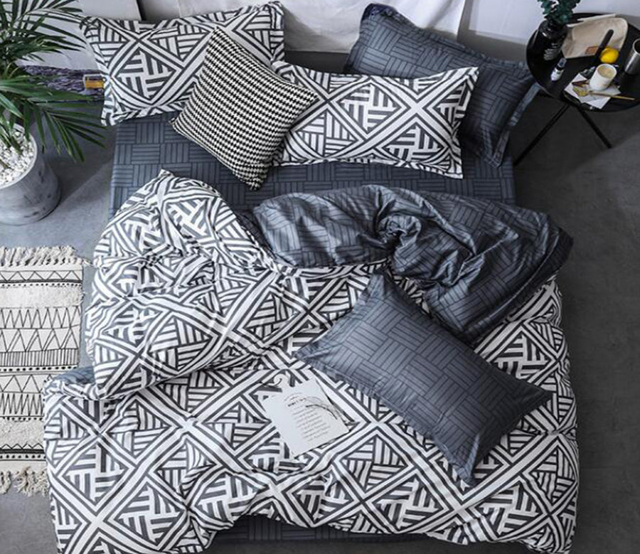 3D Black And White Lines 5166 Bed Pillowcases Quilt