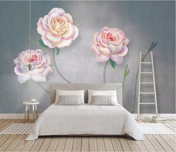 3D Pink Flowers 1919 Wall Murals Wallpaper AJ Wallpaper 2 