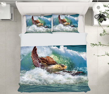 3D SeaTurtle 2108 Jerry LoFaro bedding Bed Pillowcases Quilt Quiet Covers AJ Creativity Home 