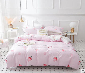 3D Strawberry 17088 Bed Pillowcases Quilt