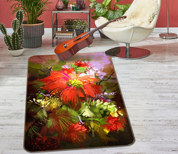 3D Flowers 33240 Non Slip Rug Mat