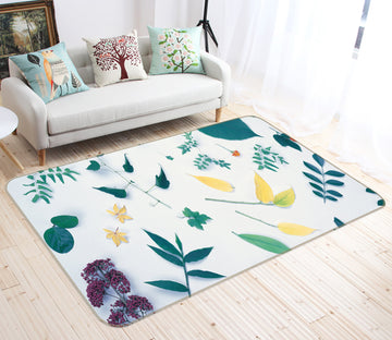 3D Leaf Pattern 75263 Non Slip Rug Mat