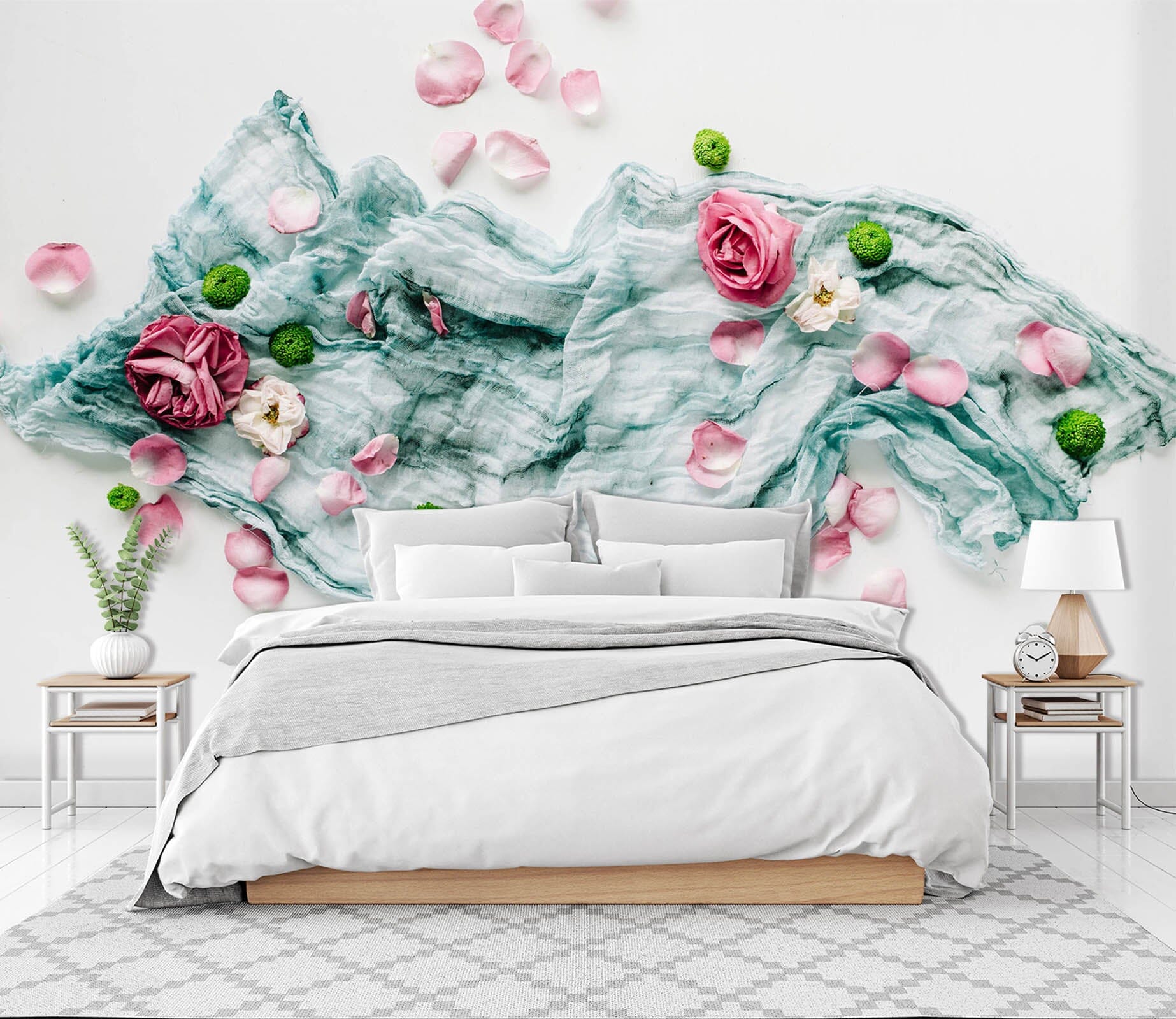 3D Petal Silk 1615 Wall Murals Wallpaper AJ Wallpaper 2 