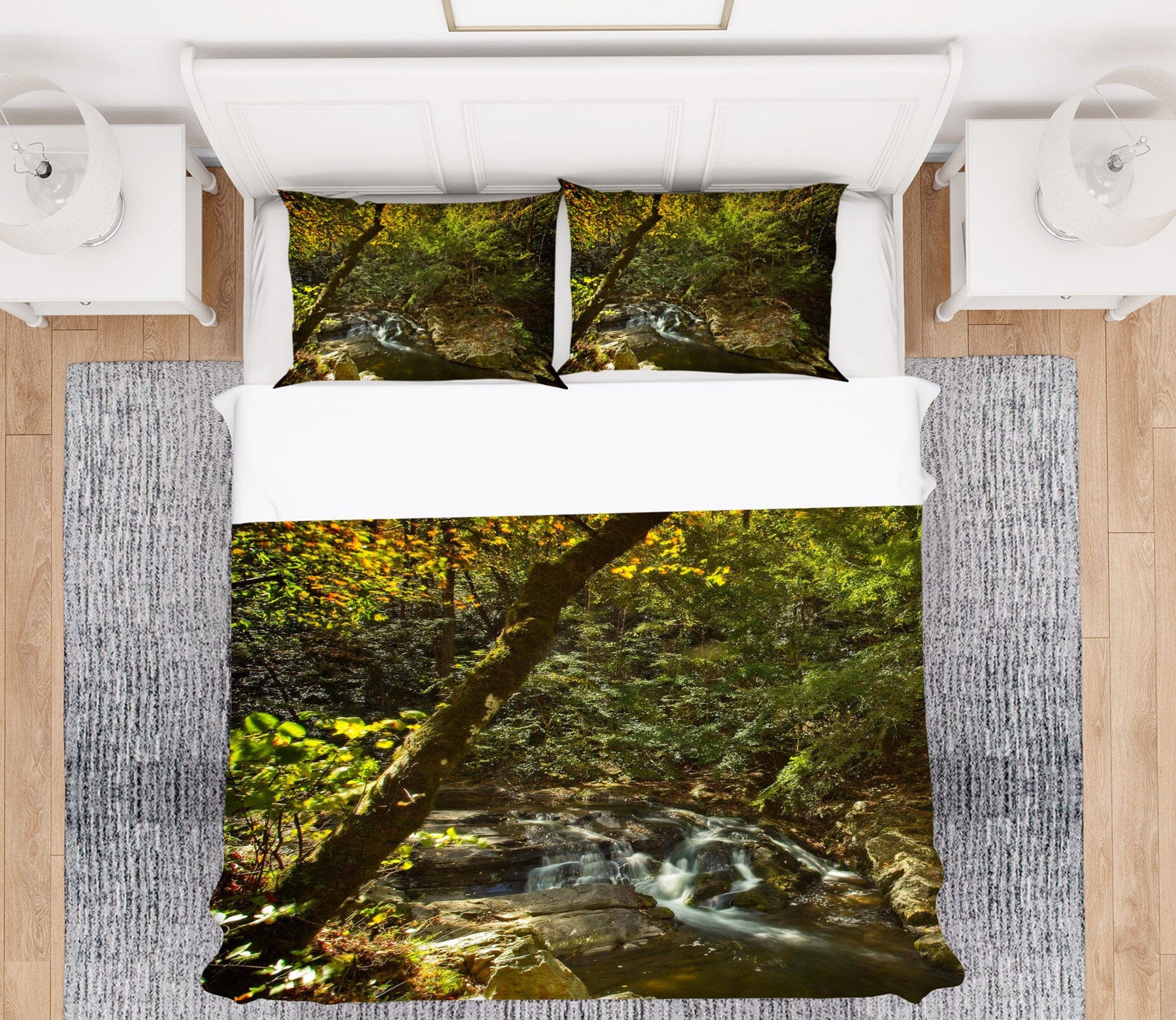 3D Tranquil Creek 2137 Kathy Barefield Bedding Bed Pillowcases Quilt Quiet Covers AJ Creativity Home 