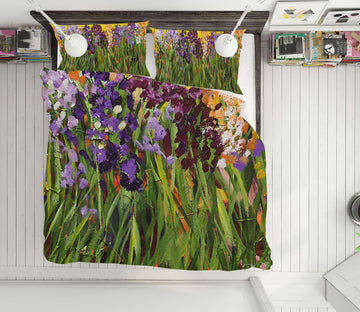 3D Grass Violet 1142 Allan P. Friedlander Bedding Bed Pillowcases Quilt