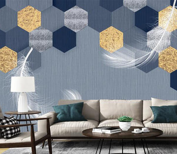 3D Transparent Feather WC2592 Wall Murals