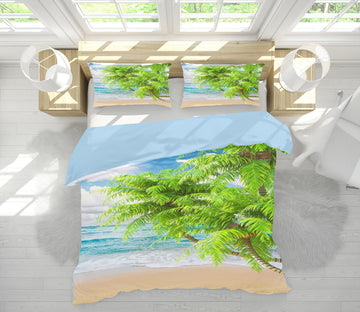 3D Seaside Tree 16109 Bed Pillowcases Quilt