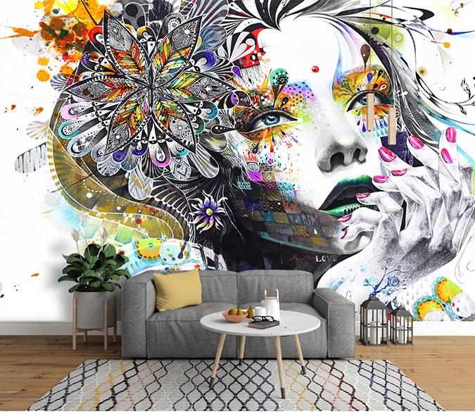 3D Abstract Beauty 183 Wall Murals Wallpaper AJ Wallpaper 2 